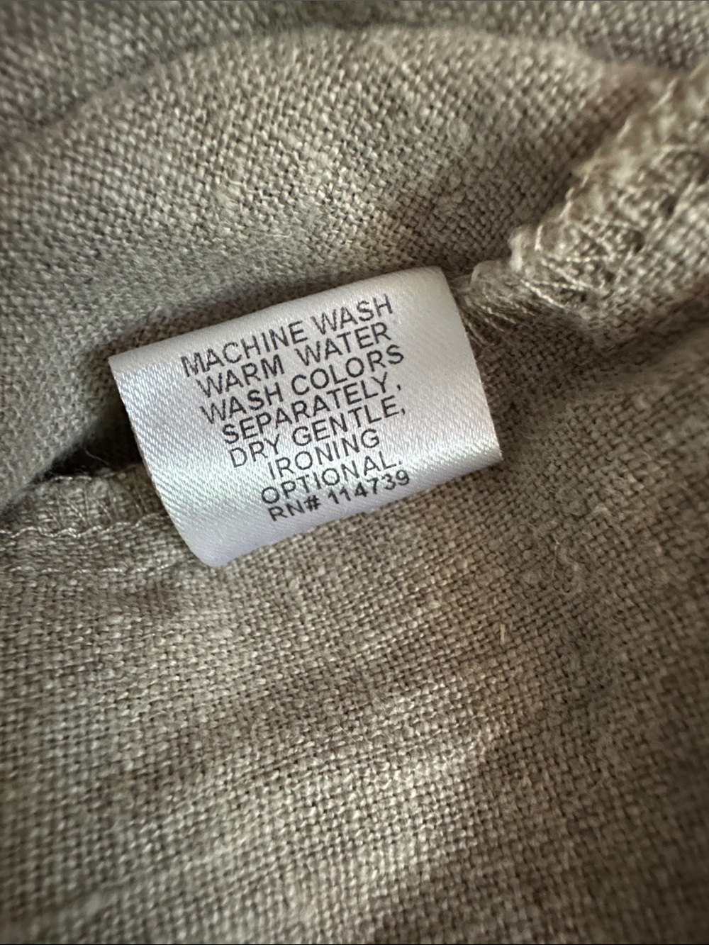 Flax 100% Lithuanian Linen Pull-on Stretch-Waist Cropped Pants Natural Beige | P - Picture 6 of 6